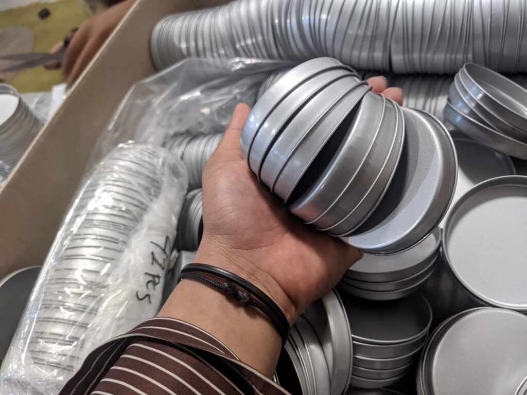 metal cap paper core